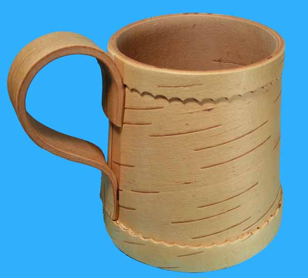 Original Russian Birch Bark Drink Beer Mug Cup "NATURAL eBay