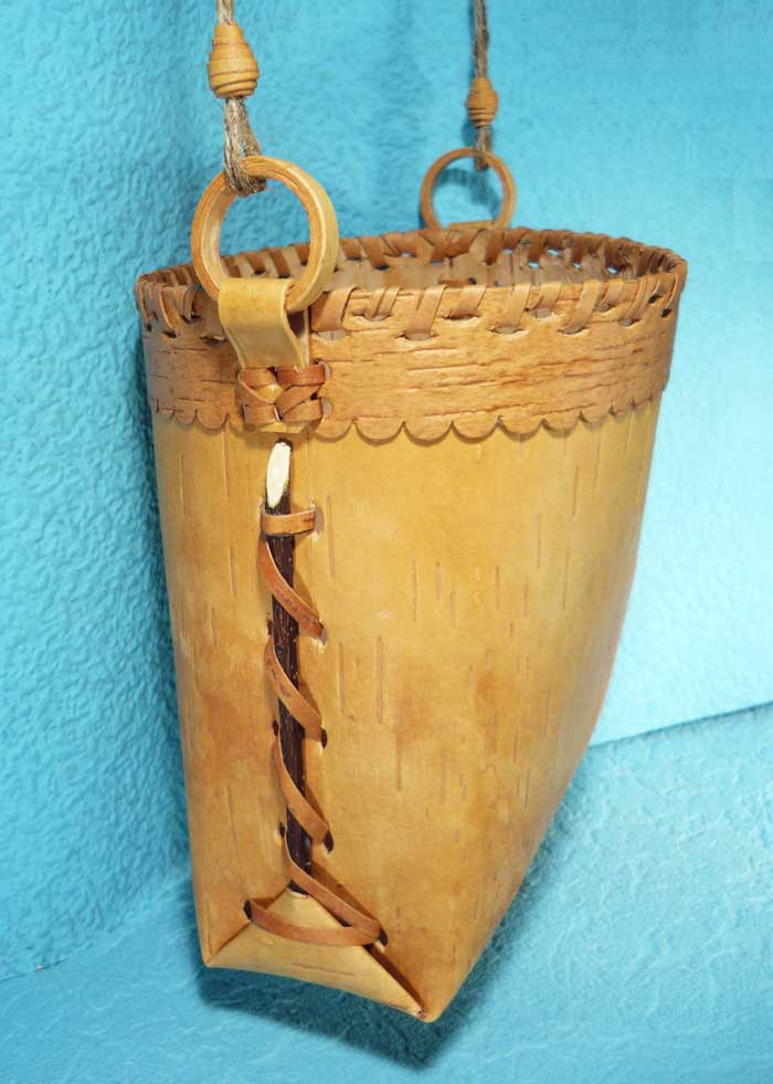 Russian Handmade Art Birch Bark Berry Basket Bag Tuesok Kuzovok 10 New